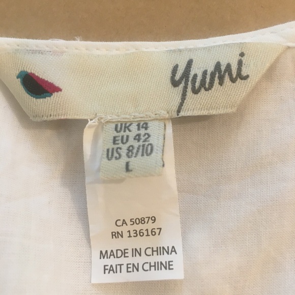 Yumi White Sundress with Lace Hem - Picture 8 of 11